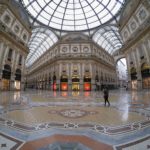 Milano, 12 marzo 2020: la situazione in Galleria Vittorio Emanuele