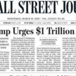 The Wall Street Journal - "Trump spinge per un piano di aiuti da mille miliardi"