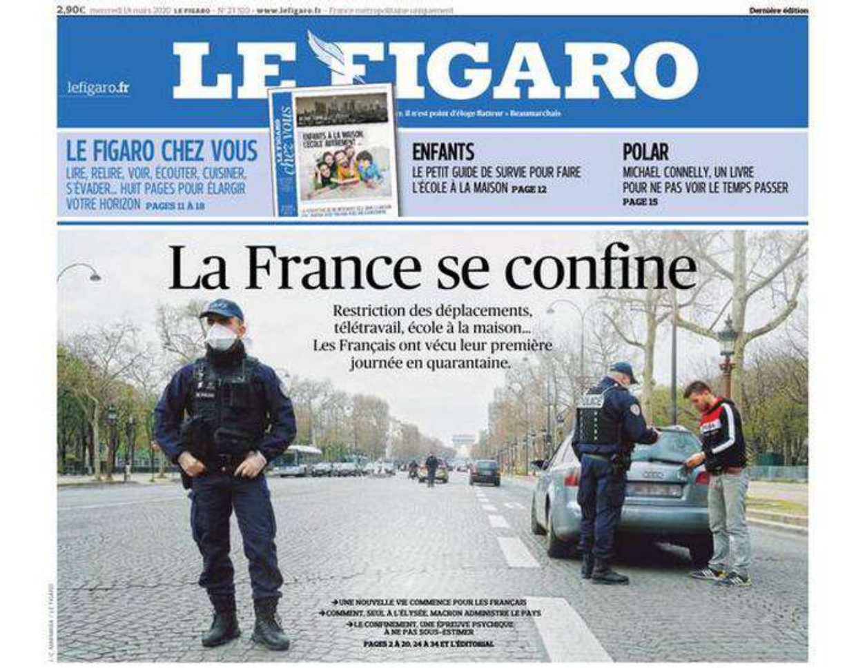 Le Figaro - "La Francia si chiude"