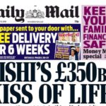 Daily Mail - "Il bacio della vita da 350 miliardi di sterline di Rishi"