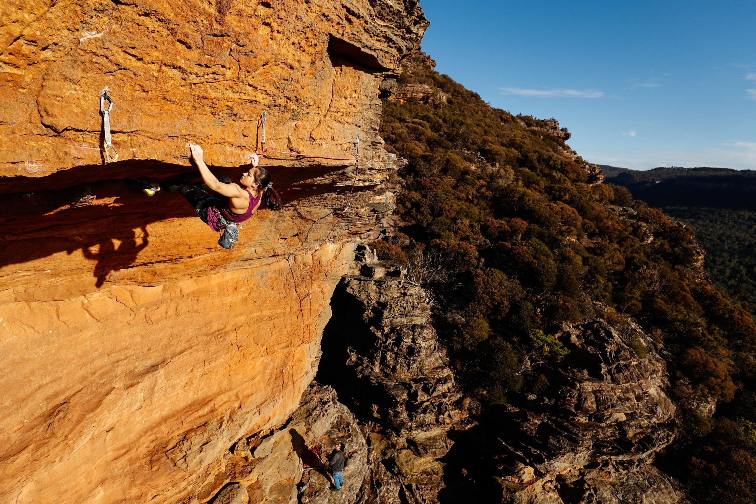 Le Blue Mountains, vicino a Sydney, sono tra i luoghi preferiti per l'allenamento di climbing