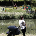 Con il passeggino a Villa Borghese
