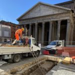 In epoca imperiale la piazza era molto più grande di quella attuale