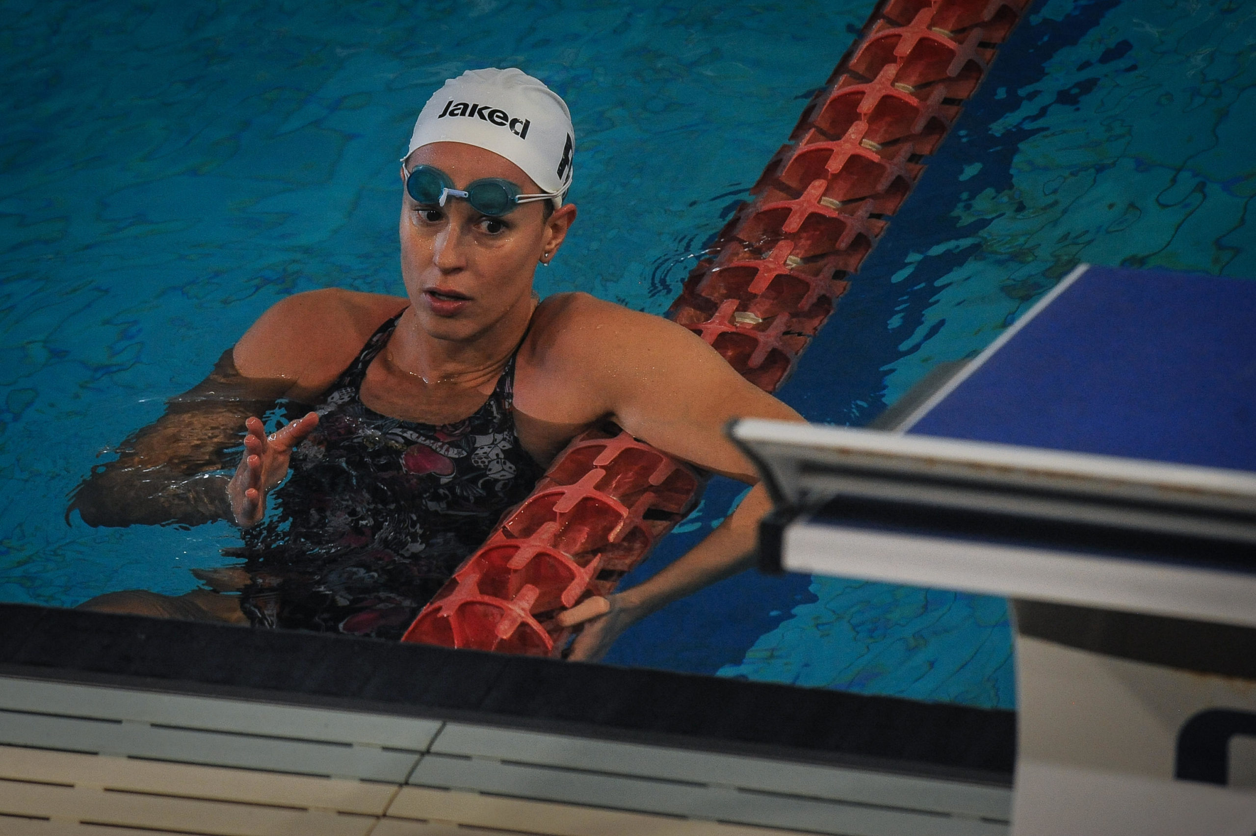 Federica Pellegrini è tornata invece in vasca ad allenarsi