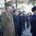 I rappresentanti delle Forze dell'Ordine durante la commemorazione a Torino