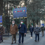 Membri dell'Associazione nazionale partigiani d'Italia al cimitero monumentale di Torino Membri dell'Associazione nazionale partigiani d'Italia al cimitero monumentale di Torino