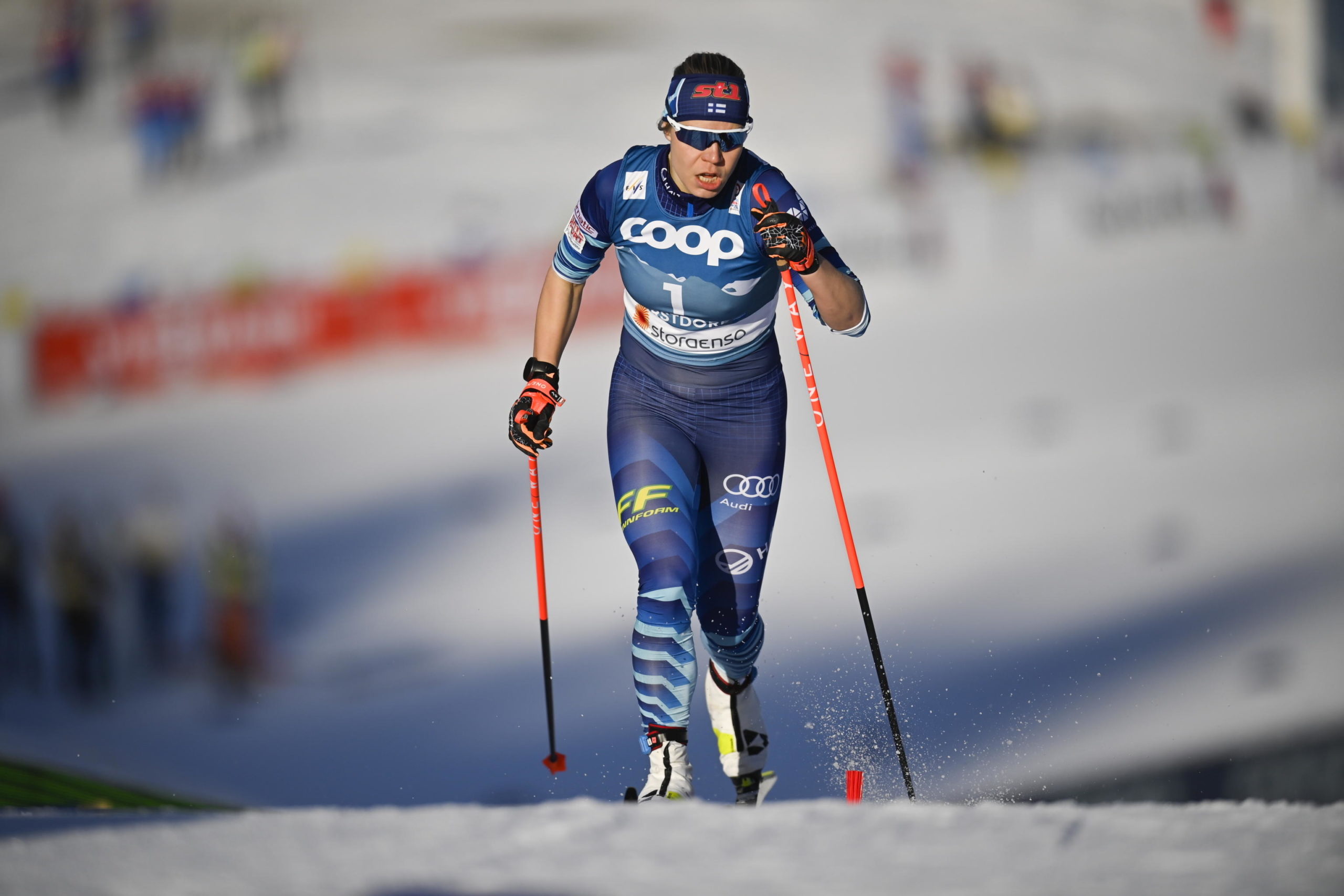 La campionessa finlandese Jasmi Joensuu