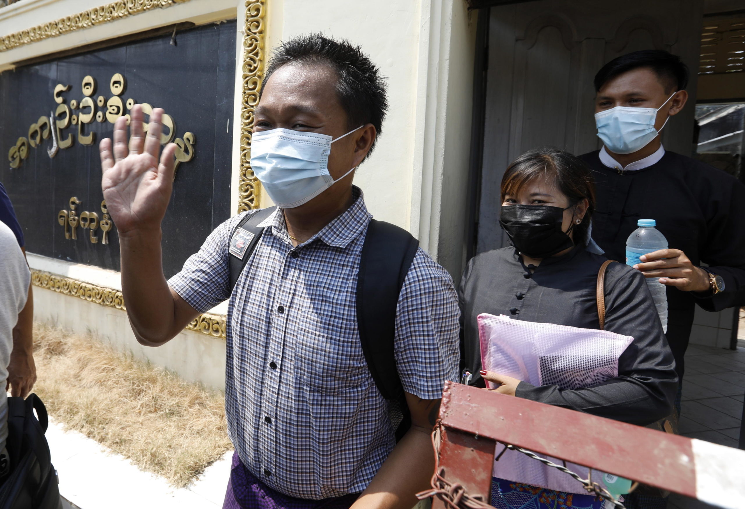 La felicità del giornalista una volta scarcerato