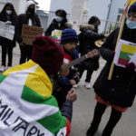 Marcia per la pace in Myanmar a Copenaghen Marcia per la pace in Myanmar a Copenaghen