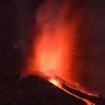 La cresta del vulcano Cumbre Vieja