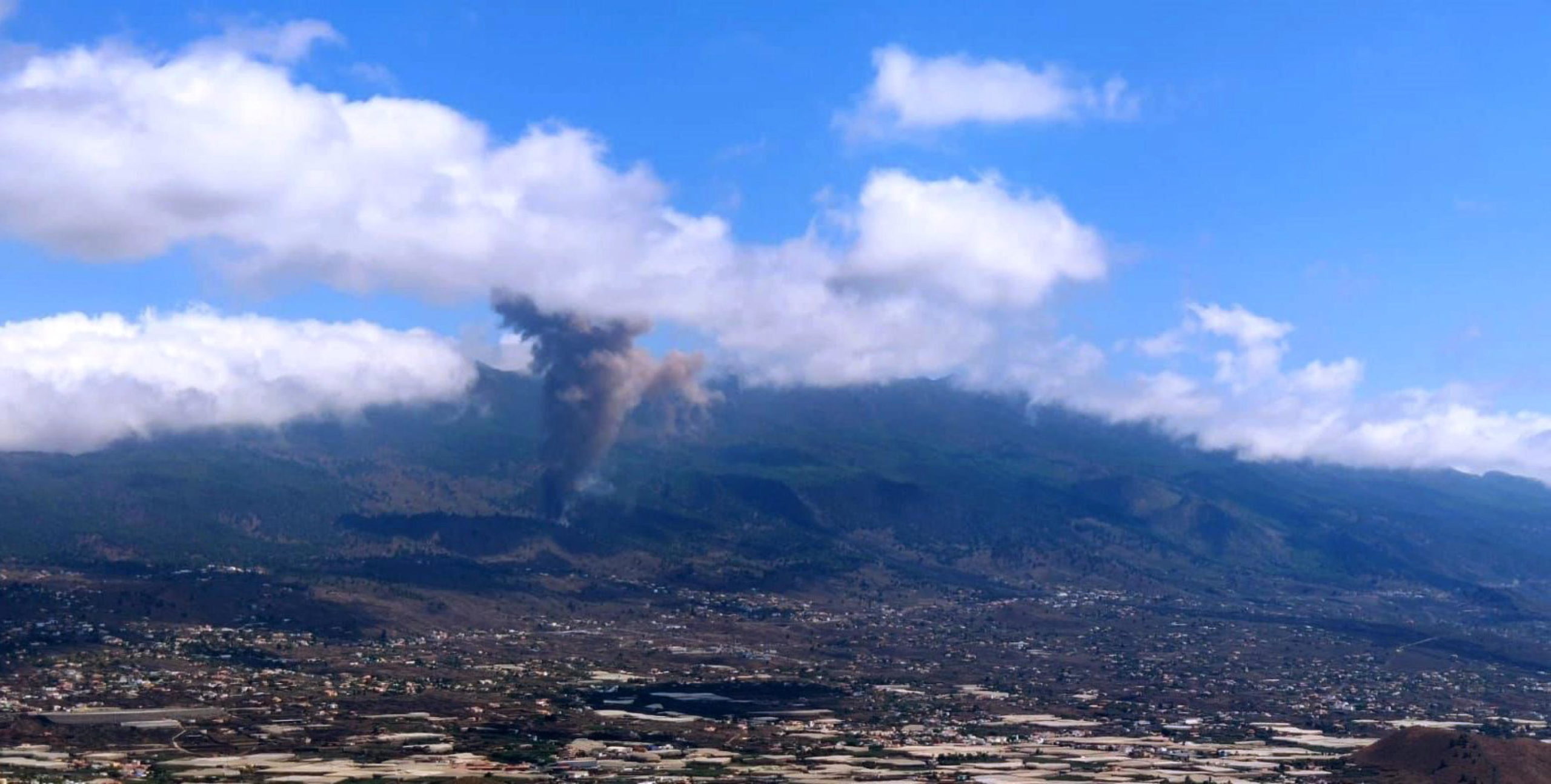 Panoramica dell'isola di La Palma dove è avvenuta l'eruzione
