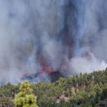 Pioggia di lapilli nei pressi del vulcano