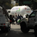 Autocisterne di lavoratori del settore ferme per lo sciopero nel sud del Paese Autocisterne di lavoratori del settore ferme per lo sciopero nel sud del Paese