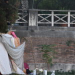 Nella zona di Castro Pretorio alcuni homeless si rifugiano in tende di fortuna Nella zona di Castro Pretorio alcuni homeless si rifugiano in tende di fortuna