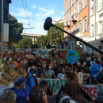 Un momento della manifestazione in occasione del Fridays for Future.