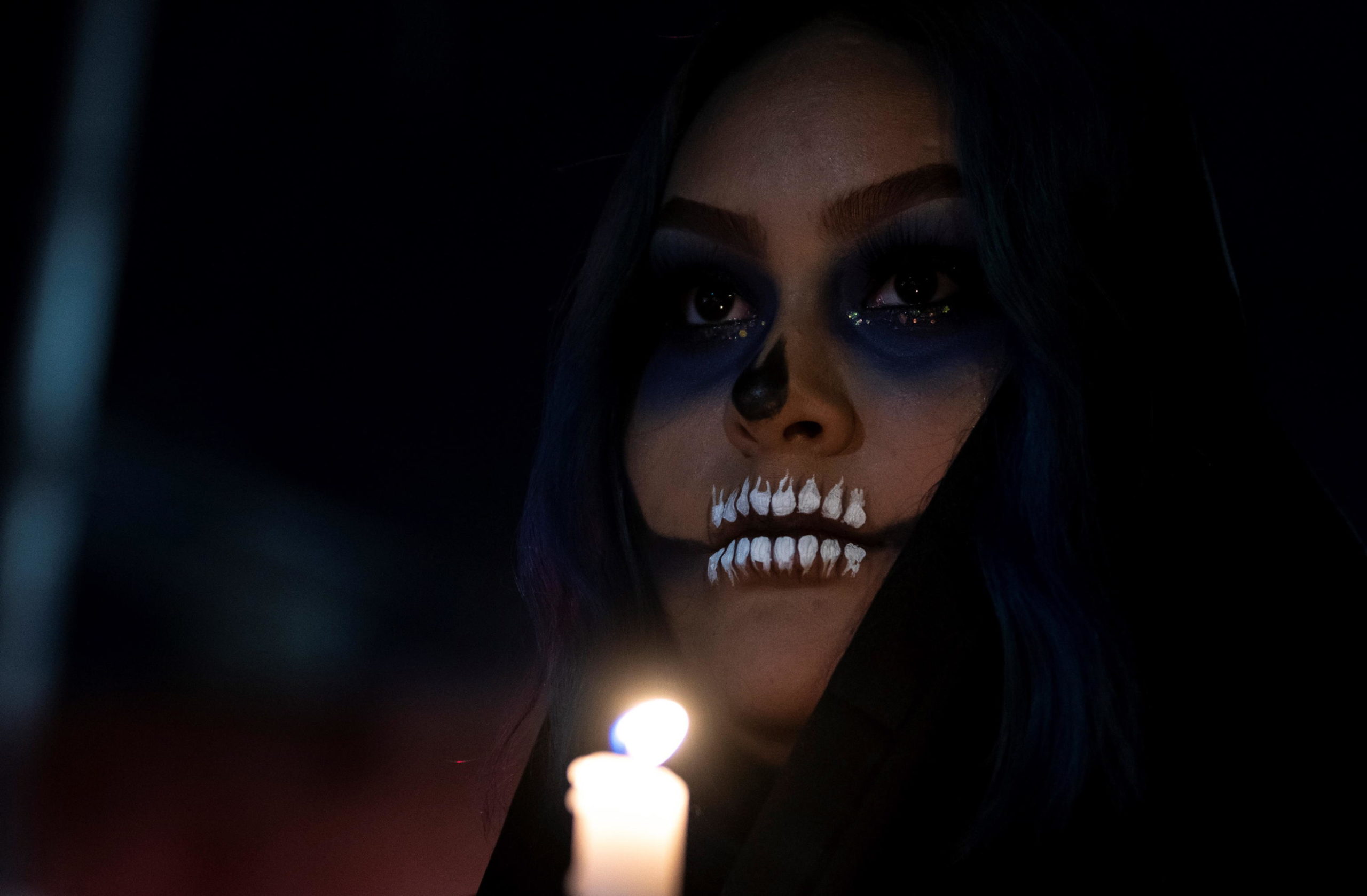 Donna vestita da Catrinas Donna vestita da Catrinas