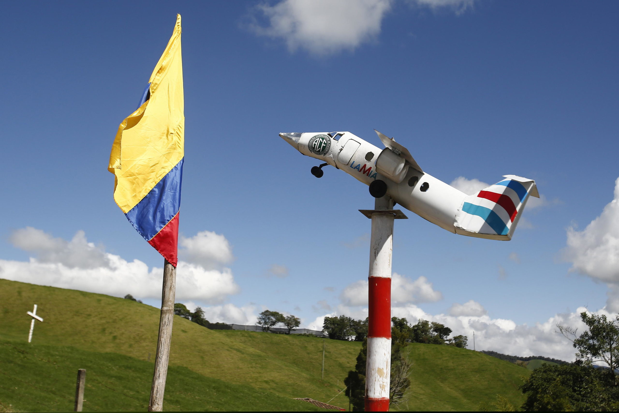 Un monumento sul luogo dell'incidente