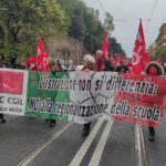 Il personale scolastico contro la regionalizzazione della scuola in via Marmorata a Roma