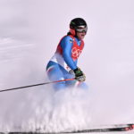 Federica Brignone al termine della seconda manche dello slalom gigante