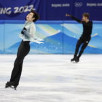 Il pattinatore cinese Jin Boyang si allena per le Olimpiadi di Pechino 2022 Il pattinatore cinese Jin Boyang si allena per le Olimpiadi di Pechino 2022