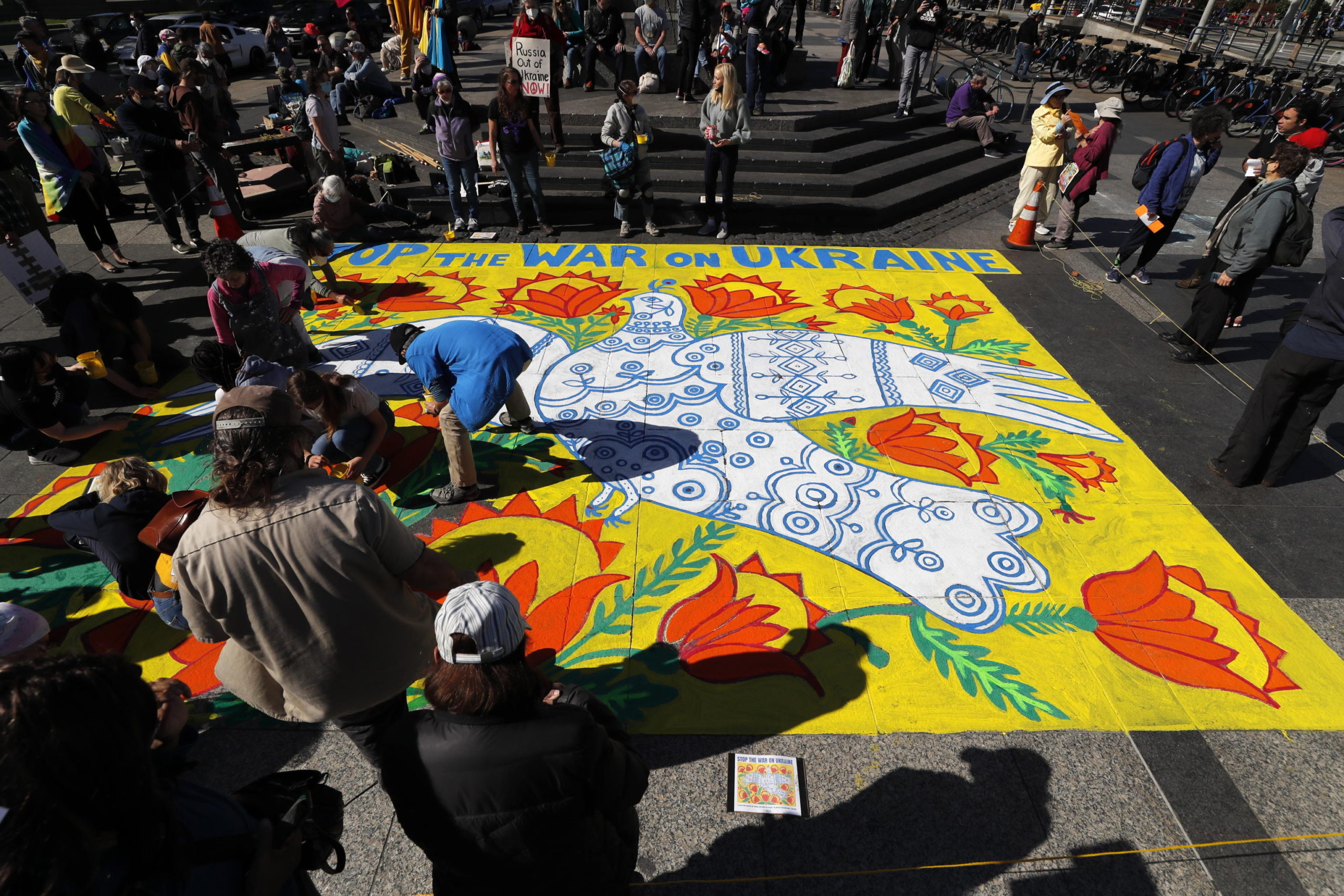 Manifestazione per la pace in Ucraina (San Francisco, California) Manifestazione per la pace in Ucraina (San Francisco, California)