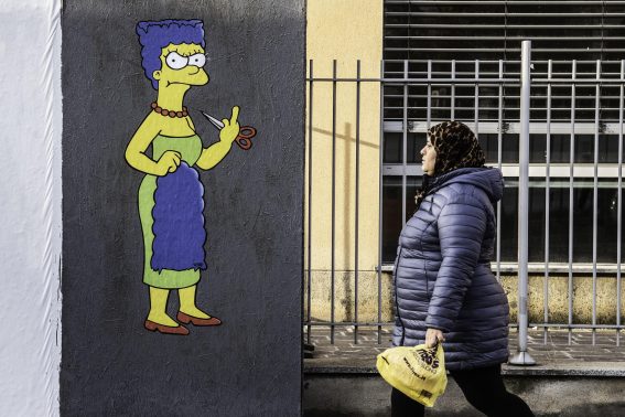 Anche Marge Simpson diventa icona grafica della lotta per la libertà