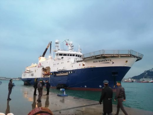 La nave Geo Barents entra nel porto di Ancona attraccando alla banchina 22 La nave Geo Barents entra nel porto di Ancona attraccando alla banchina 22