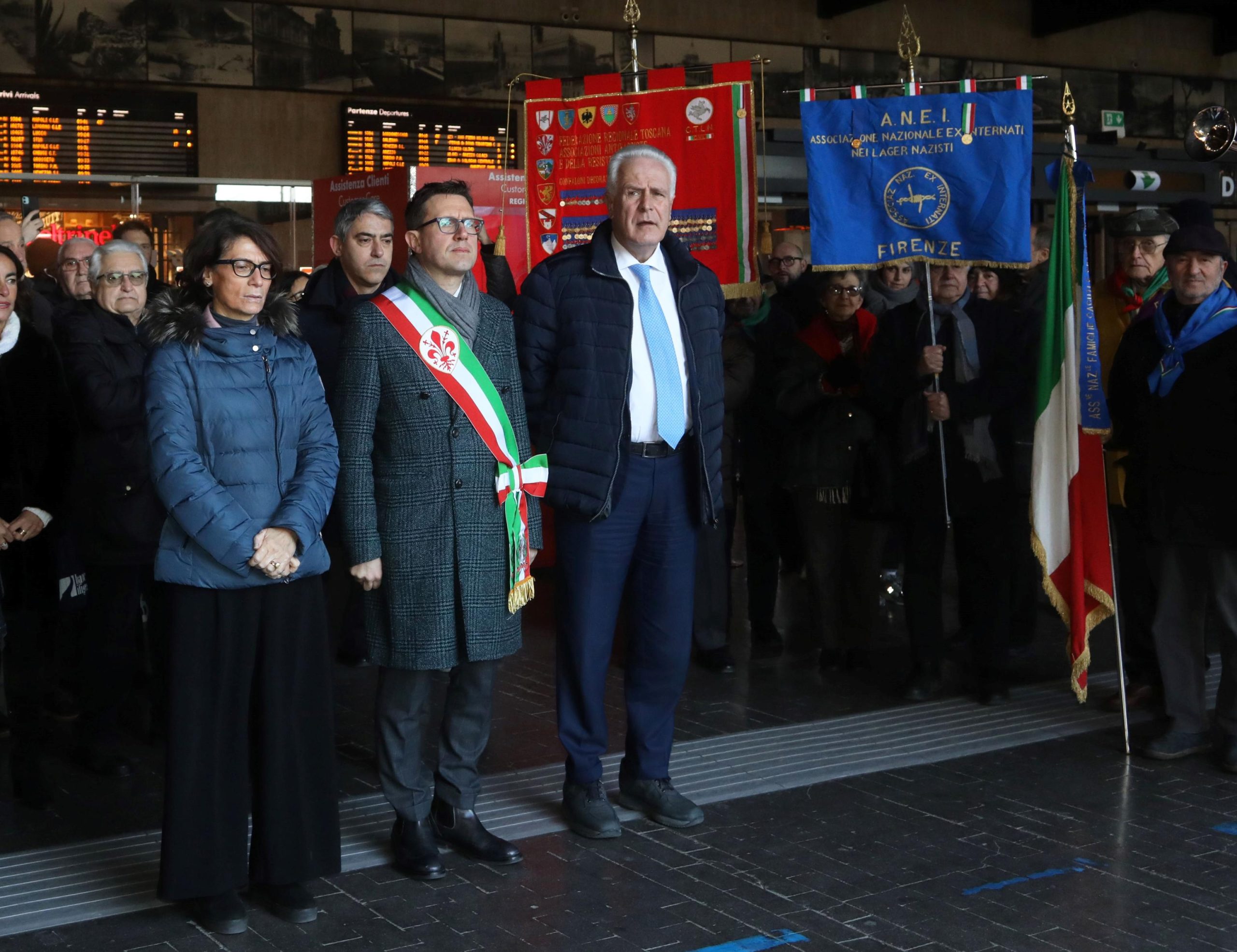 Il sindaco Dario Nardella, il presidente di regione Eugenio Giani, il Prefetto Francesca Ferrandino