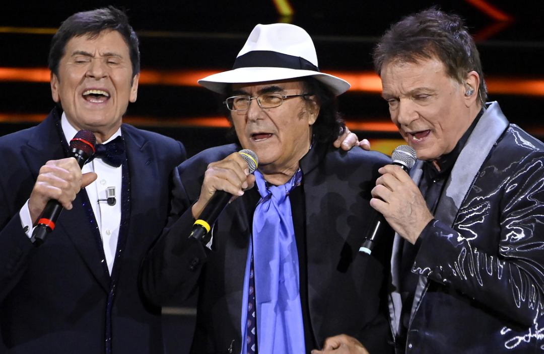 Gianni Morandi, Al Bano e Massimo Ranieri hanno cantato i loro successi