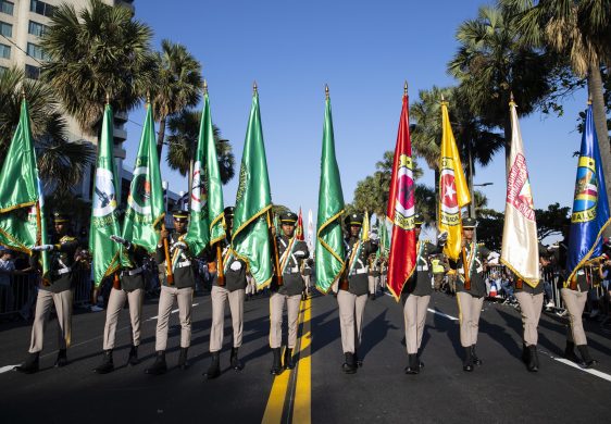 I membri delle forze armate del Paese partecipano alla parata militare a Santo Domingo I membri delle forze armate del Paese partecipano alla parata militare a Santo Domingo