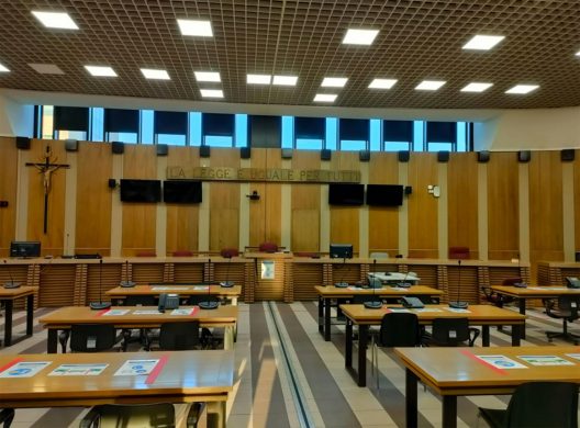 Aula del Palazzo di Giustizia di Reggio Emilia
