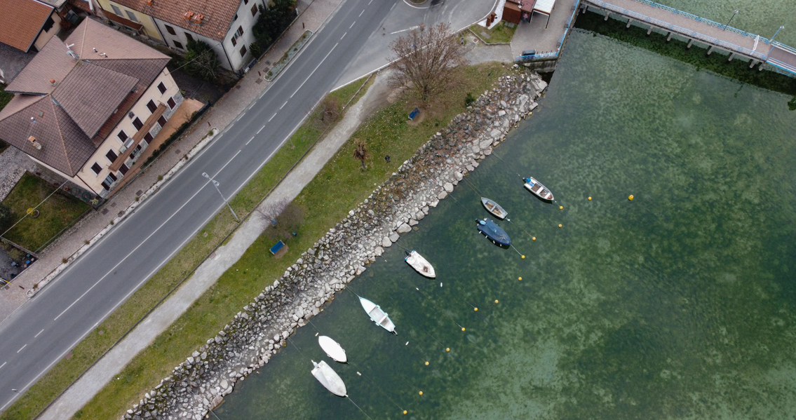 Anche il Lago d'Iseo è in secca e risente del problema della siccità