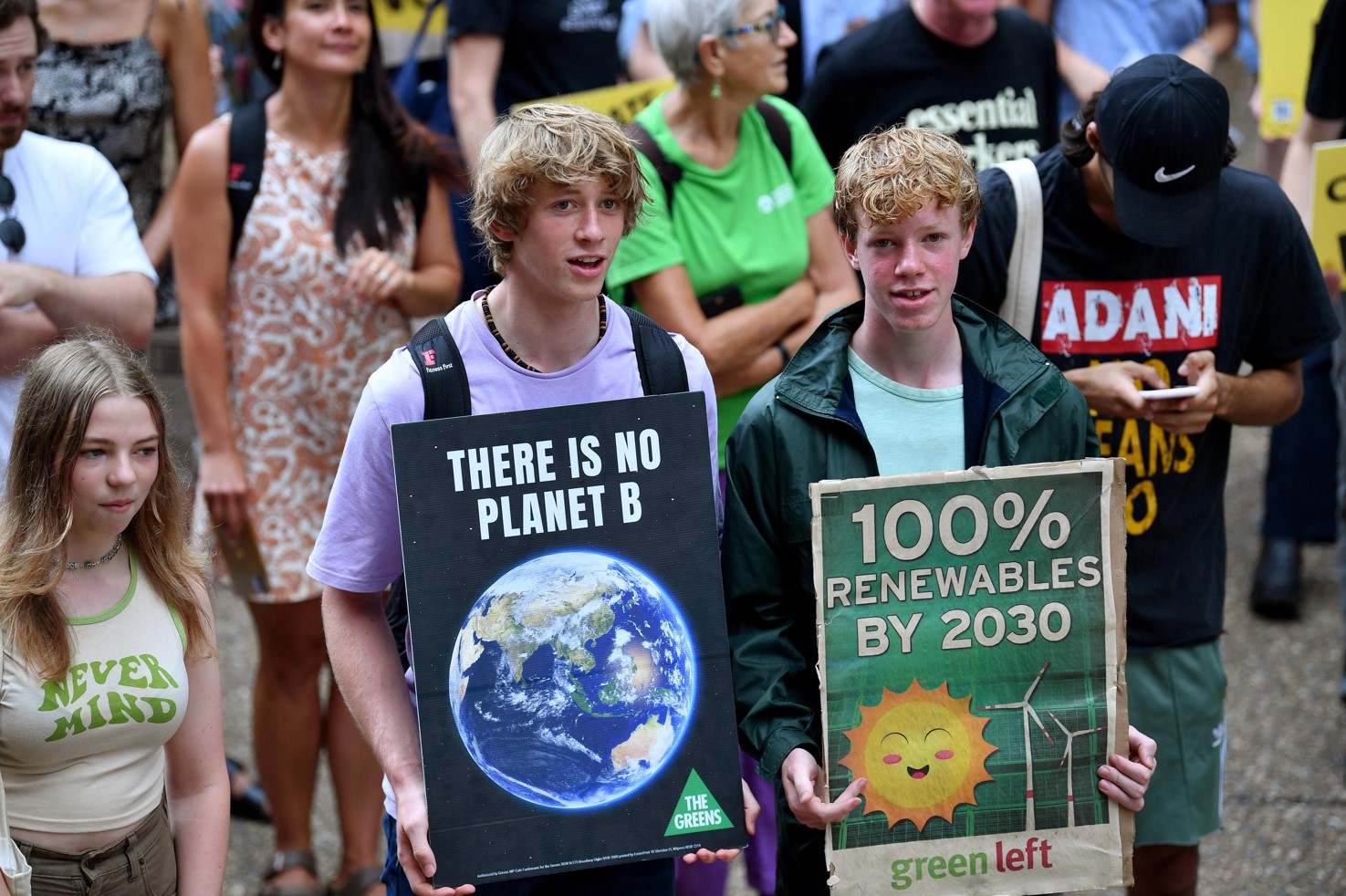 "Non esiste un pianeta di riserva", Sydney, Australia "Non esiste un pianeta di riserva", Sydney, Australia