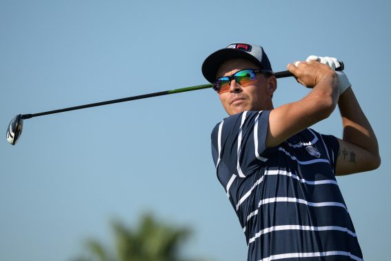 Rickie Flower del Team Us nell'esecuzione di un colpo