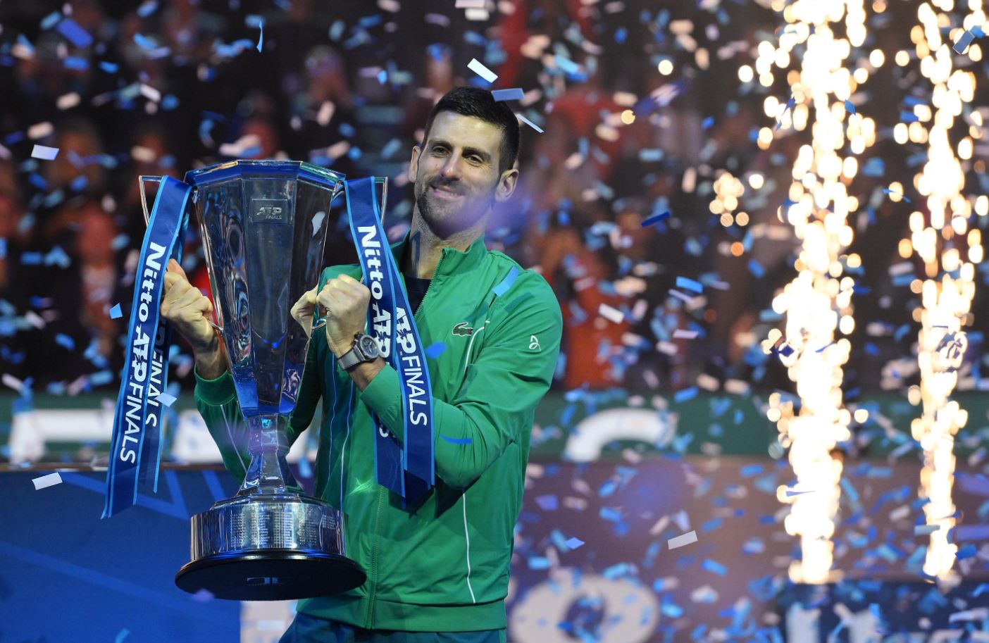 Un match senza storia, con Djokovic che ha conquistato il suo settimo successo alle Atp Finals, record assoluto