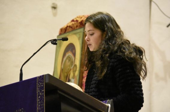 La migliore amica di Giulia, Giulia Zecchin, legge la prima lettura durante il funerale