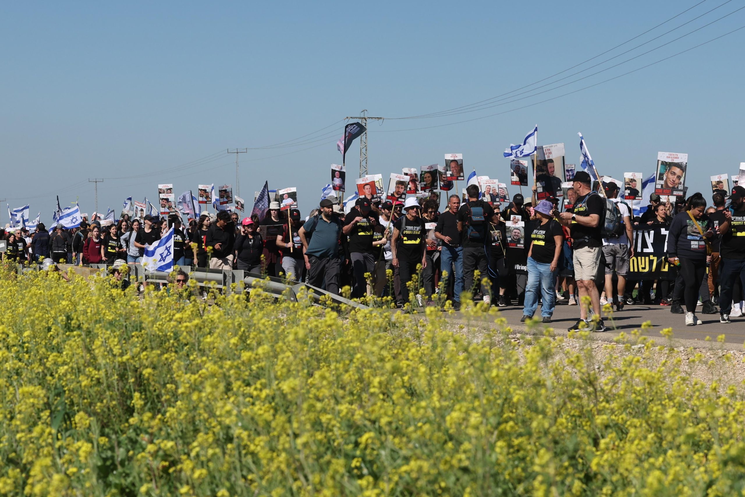 È il secondo giorno di marcia verso Gerusalemme, vicino alla città di Kiryat Gat