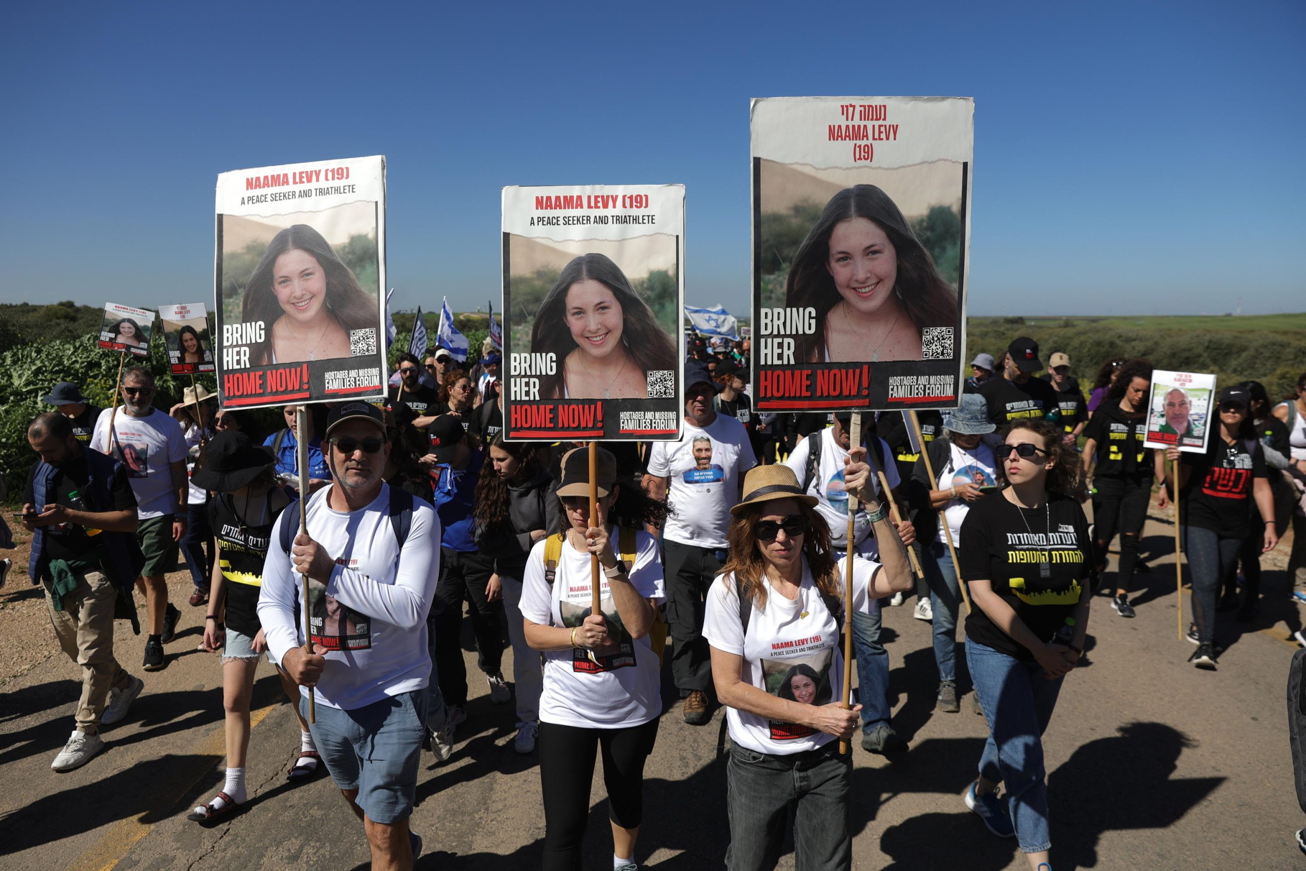 La marcia, che si conclude sabato prossimo, passerà per alcuni dei luoghi dell'attacco di Hamas La marcia, che si conclude sabato prossimo, passerà per alcuni dei luoghi dell'attacco di Hamas