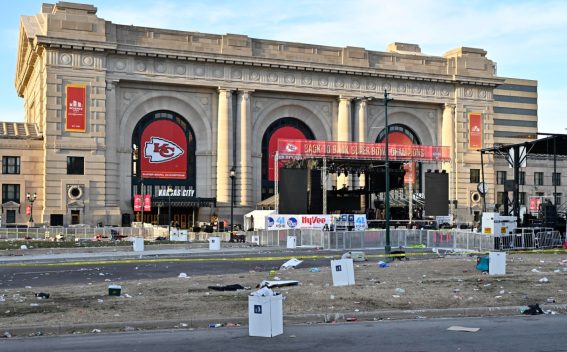 Una veduta dell'Union Station dopo l'evacuazione dell'area Una veduta dell'Union Station dopo l'evacuazione dell'area