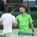 Luca Nardi batte Novak Djokovic a Indian Wells 2024 | Foto Ansa