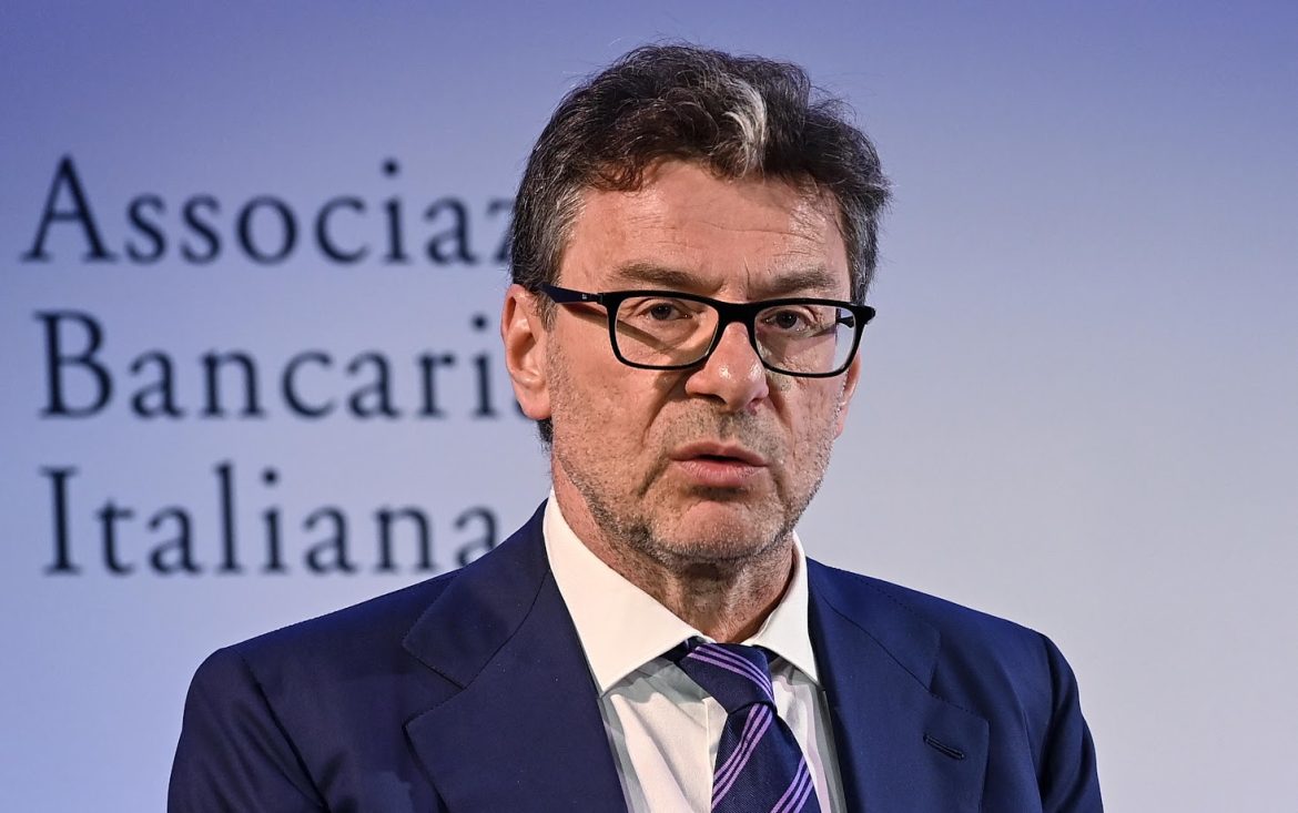 gio Il ministro dell' Economia, Giancarlo Giorgetti,