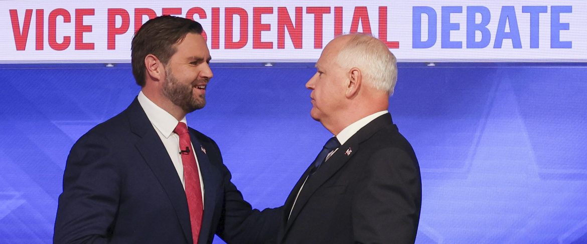 Vice Presidential Debate Il repubblicano James David Vance e il democratico Tim Waltz