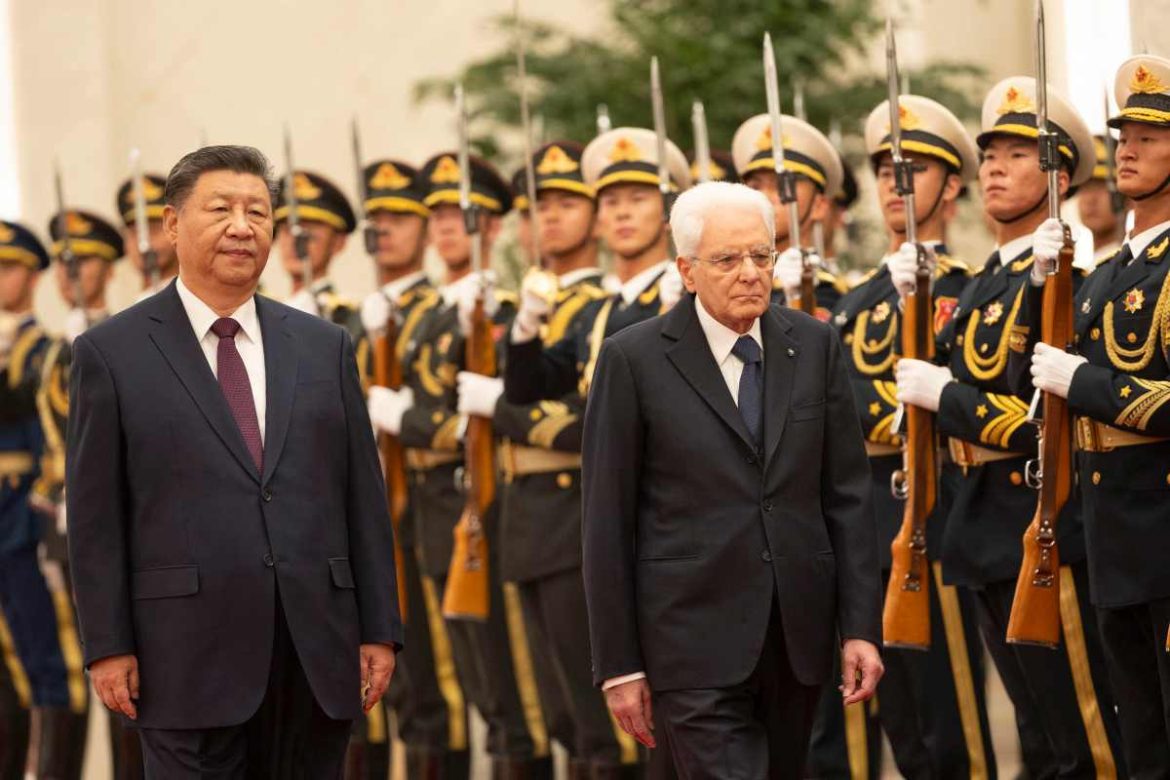 Matterella Mattarella e Xi Jinping