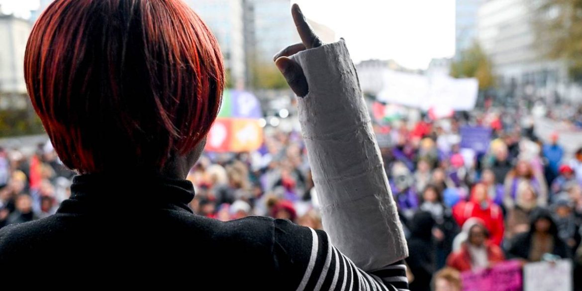 manifestazione contro la violenza sulle donne, Bruxelles manifestazione contro la violenza sulle donne