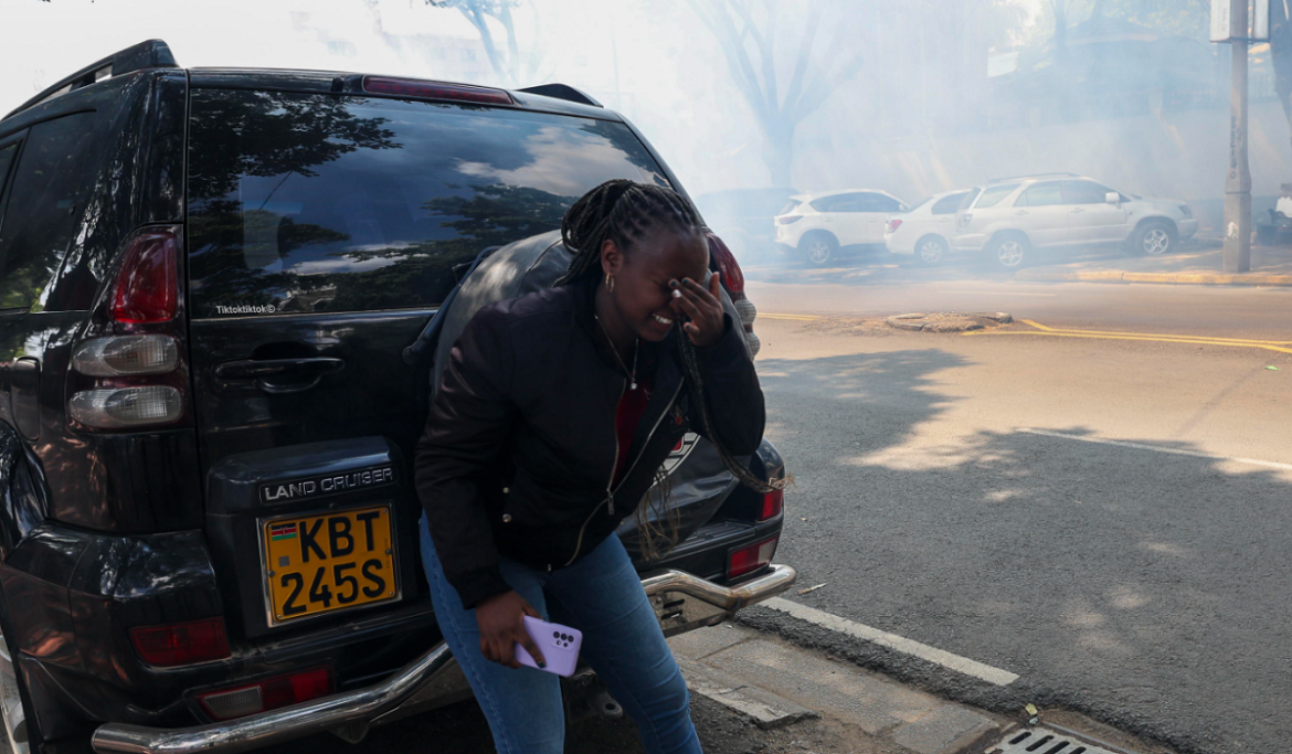 10 Manifestanti a Nairobi, Kenya