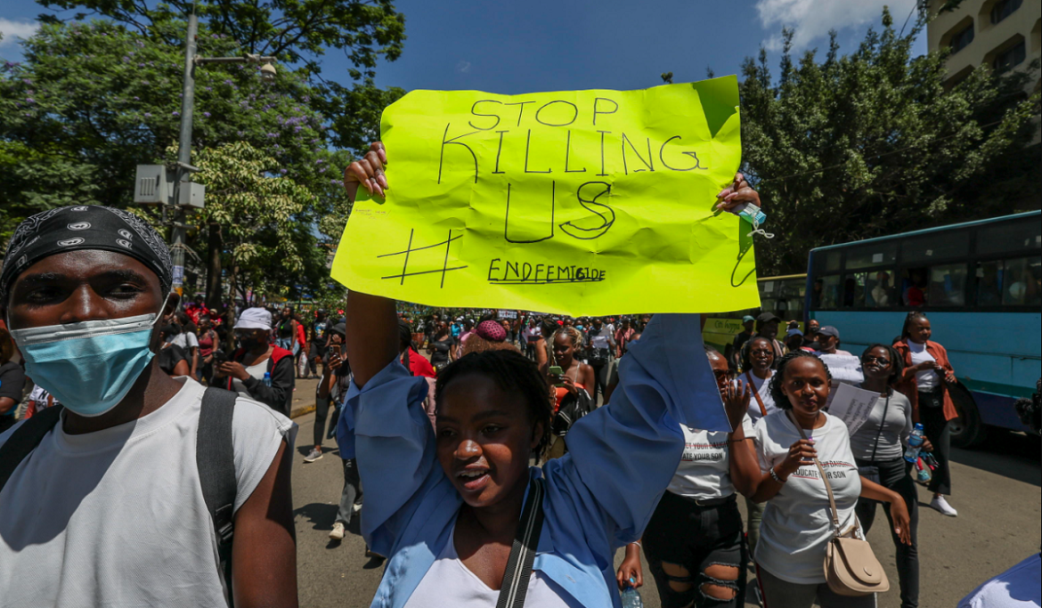 2 Manifestanti a Nairobi, Kenya