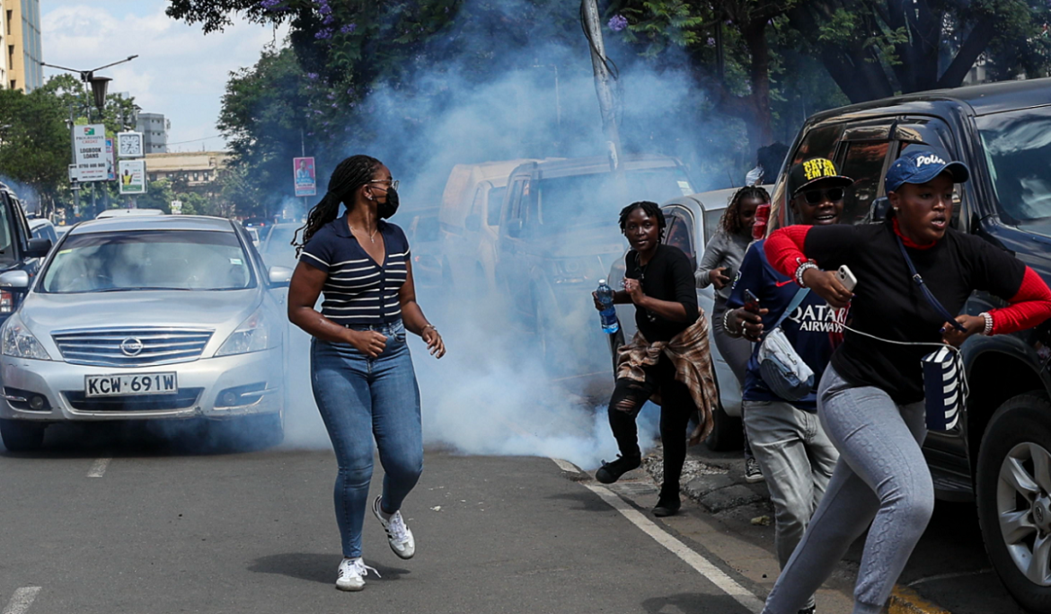 7 Manifestanti a Nairobi, Kenya
