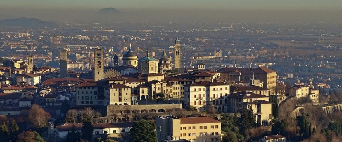 Veduta dall’alto della città di Bergamo | Foto Pixabay