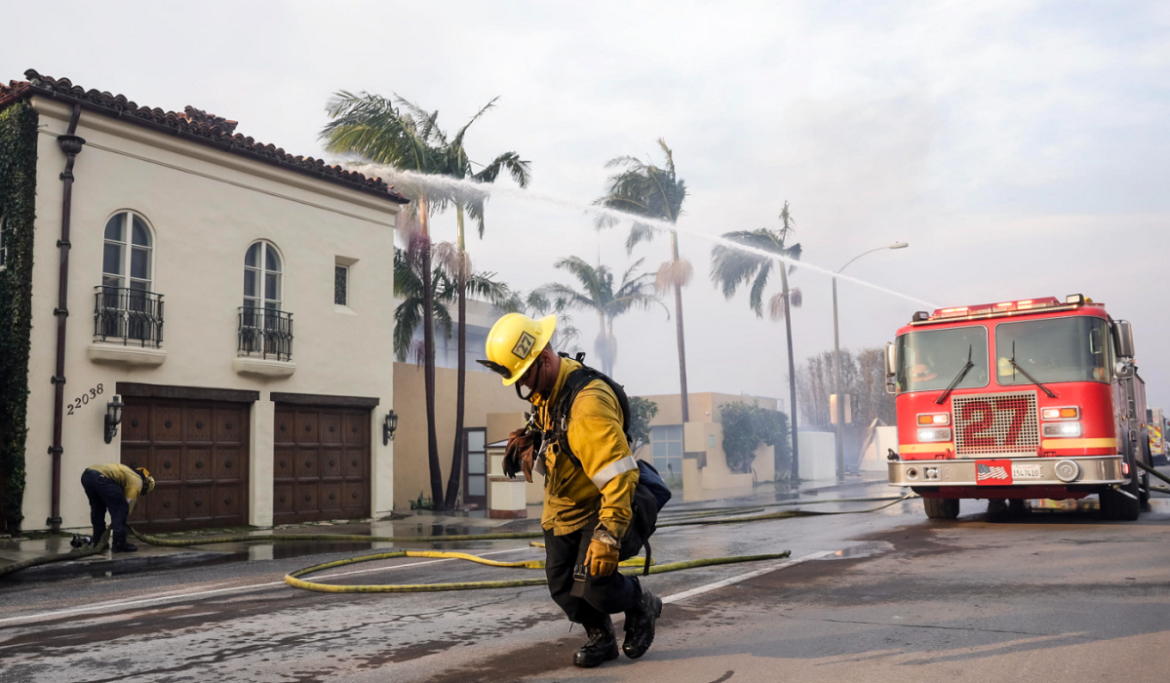 pompiere los angeles incendi