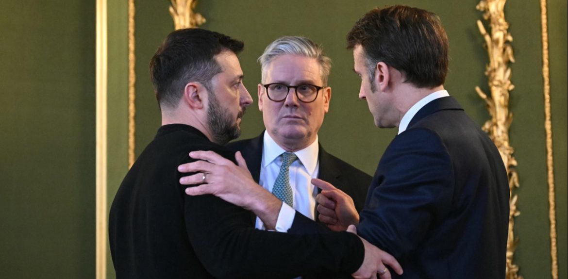 Macron Zelensky e Starmer